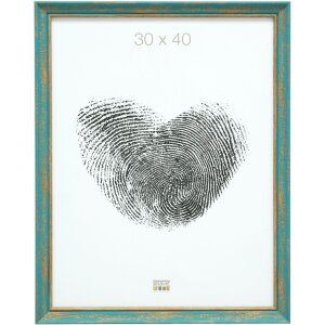 Deknudt cadru din lemn S46TG turcoaz 30x40 cm lemn brut...