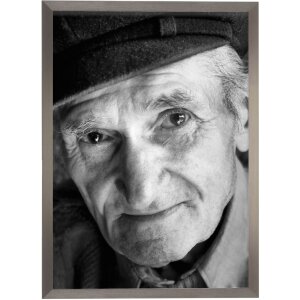 Rama foto pe pânză S46V argintiu 50x70 cm