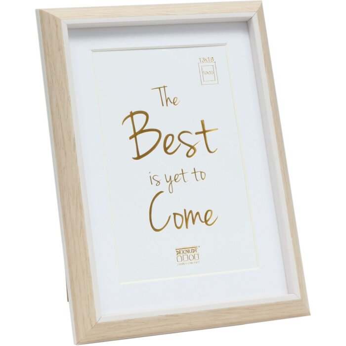 Rama din plastic S46WG natural light edge alb 10x15 cm