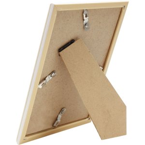 Deknudt Kunststoffrahmen S46WG natur hell Kante weiß 13x18 cm