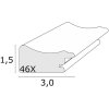 Deknudt Bilderrahmen S46XF weiß 10x15 cm
