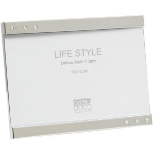 Deknudt Fotorahmen S57MK1 silber mit Schmucksteinen 13x18 cm