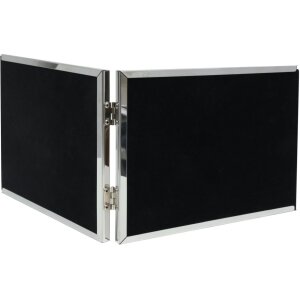 Deknudt cadru dublu S57MQ1 argint lucios 2 fotografii 10x15 cm format peisaj