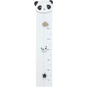Deknudt Wachstumsmesser weiß Panda 17x81 cm
