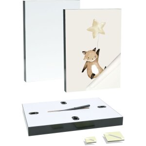 Bloc foto autoadeziv din spumă neagră 20x20 cm – set de 2 bucăți