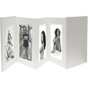 Deknudt lenjerie leporello gri passe-partout pentru fotografii 10x15 13x13 13x18 15x20 cm