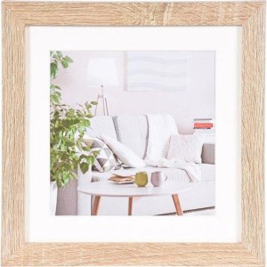 Henzo cadru modern 50x50 cm maro mediu cu passe-partout...