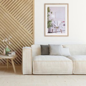 Cadru modern 70x100 cm maro mediu