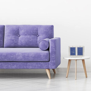 Cadru dublu Swing 2 fotografii 13x18 cm argintiu