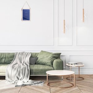 Henzo cadru metalic Vintage 2 fotografii 10x15 cm aur roz