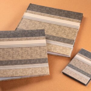 Walther Jumbo Fotoalbum Pheline 30x30 cm 100 weiße Seiten beige blau rot