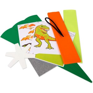 Goldbuch Schultüten-Bastelset Dino 3D-Colorpappe Grün Höhe 68 cm