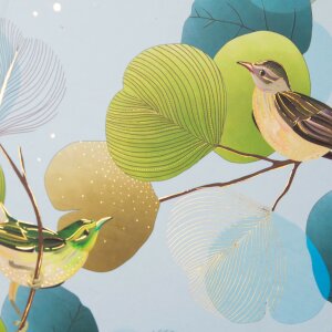 Carnet Goldbuch Ginkgo Bird 16,5x16,5 cm