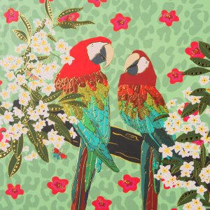 Goldbuch Jurnal Papagali 16,5x16,5 cm cu lacăt