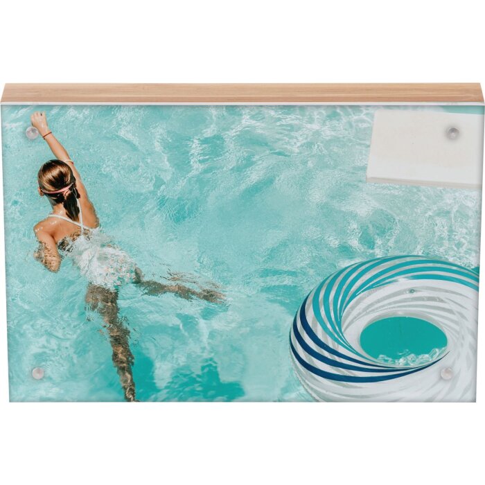 Cadru magnetic din bambus 10x15 cm