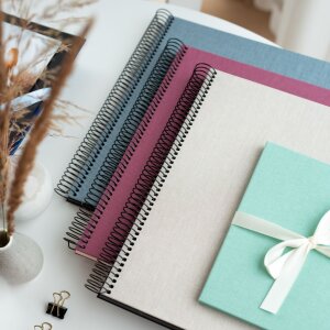 Album spirală Goldbuch Summertime bej 35x30 cm 40 pagini negre