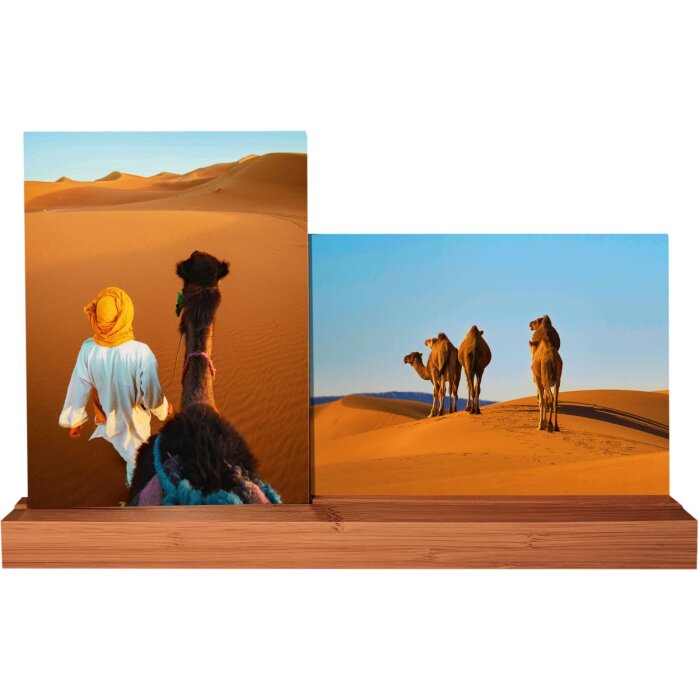 Galerie foto Goldbuch Rama din lemn de bambus pentru 2 fotografii 13x18 cm