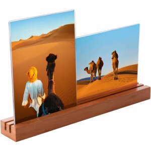 Galerie foto Goldbuch Rama din lemn de bambus pentru 2 fotografii 13x18 cm