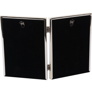 Goldbuch cadru dublu Fine 15x20 cm argintiu lucios cu perete din spate din catifea