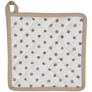 Clayre & Eef Potholder 20x20 cm bej REB45