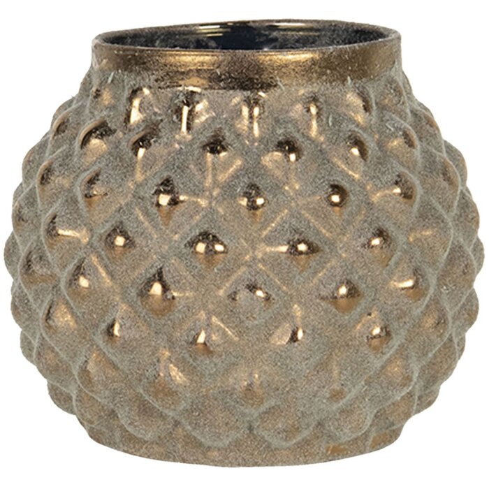 Suport lumânări - Suport lumânări Ø 9x8 cm gri 6GL2767