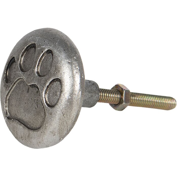 Buton de ușă Ø 4x3 cm argintiu 64684