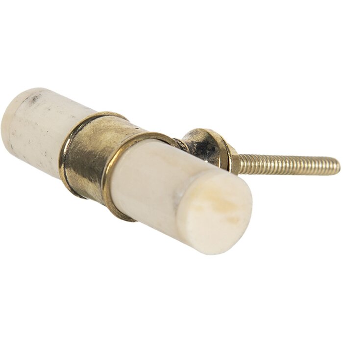 Buton ușă 6x1 cm crem 64690