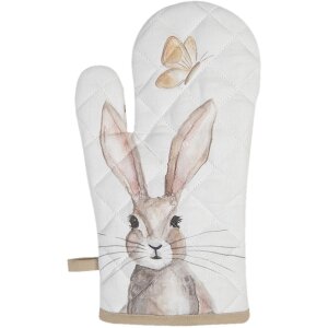 Clayre & Eef mănușă de cuptor 16x30 cm bej REB44