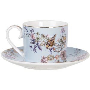 Clayre & Eef 6CE1172 Ceașcă de cafea cu farfurie...