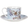 Clayre & Eef 6CE1172 Ceașcă de cafea cu farfurie multicoloră 11x8x7 cm Ø 16x2 cm