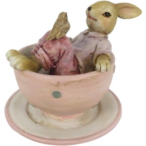 Clayre & Eef Dekoration Kaninchen 10x8x8 cm...