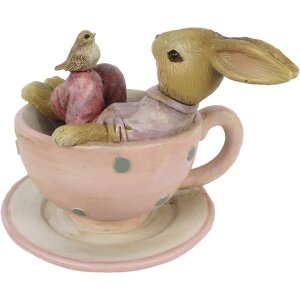 Decorație pisică Clayre & Eef, 10x8x8 cm, multicolor