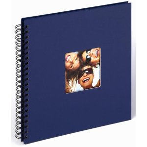 Walther Spiralalbum Fun Blau 30x30 cm 50 schwarze Seiten Hardcover
