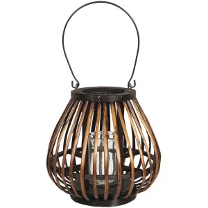 Lanternă Ø 23x22 cm maro 6RO0493