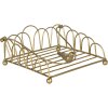 Suport șervețel 20x20x9 cm auriu 60057GO