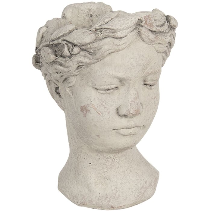 Ghiveci de flori 18x17x25 cm gri 6TE0307