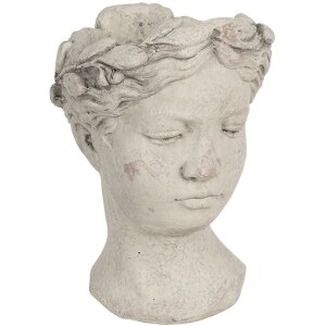 Ghiveci de flori 18x17x25 cm gri 6TE0307