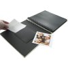 Walther Spiralalbum Fun schwarz 30x30 cm 50 schwarze Seiten Fotokarton