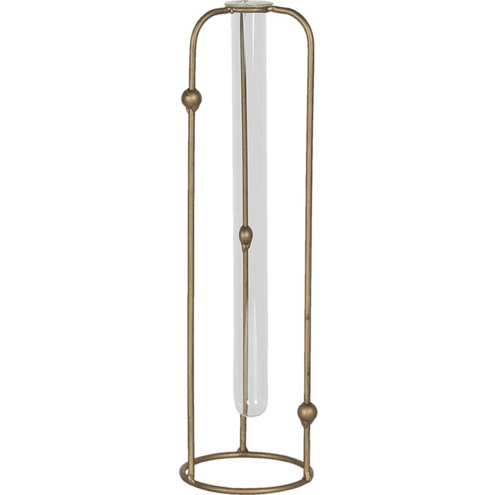 Clayre & Eef 6Y4424 Vas Ø 10x35 cm Metal de culoare cupru Rotund