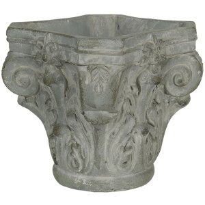 Ghiveci de flori 17x17x16 cm gri 6TE0333