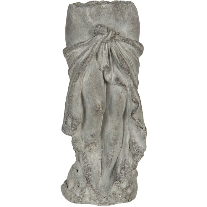 Ghiveci de flori 13x13x29 cm gri 6TE0326S