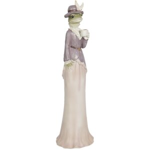Clayre & Eef Dekoration Frosch Mädchen 7x7x32 cm...