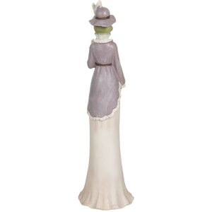 Clayre & Eef Decorațiune Broască Fetiță 7x7x32 cm Multicolor