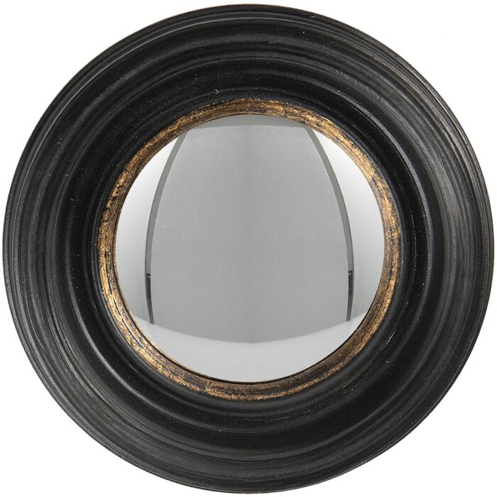 Clayre & Eef 62S204 Oglindă Ø 16x4 cm negru