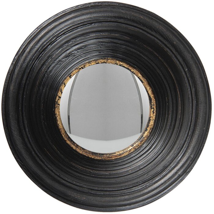 Oglindă Ø 19x6 cm negru 62S201