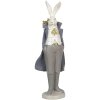 Figură decorativă înger de iepure Clayre & Eef, 11x10x37 cm, multicolor