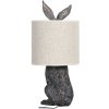 Clayre & Eef 6LMC0013 Lampă de masă Rabbit Brown Beige Ø 20x45 cm Poliresină