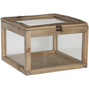 Clayre & Eef 6H1919 Cutie de depozitare Brown Wood...