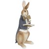 Iepure decorativ multicolor Clayre & Eef, 15x13x40 cm