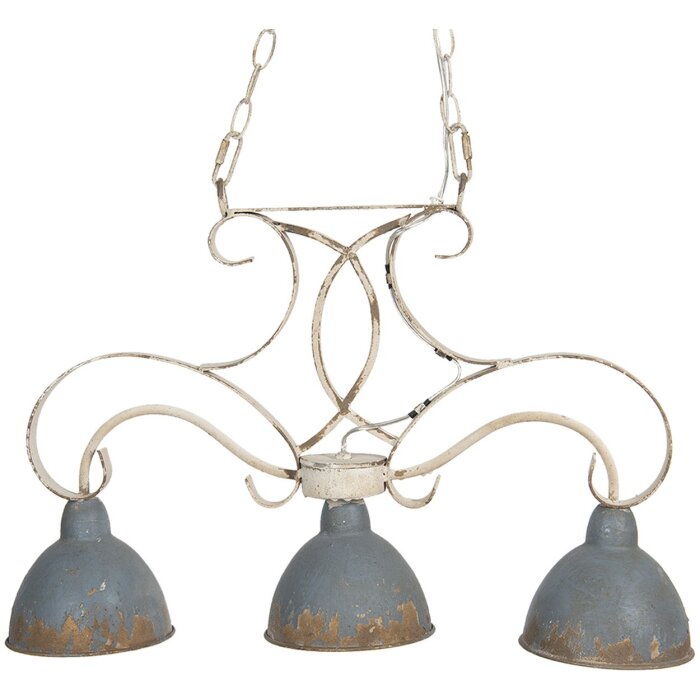 Lampă suspendată 60x15x42 cm E27-max 3x60W gri 5LMP307